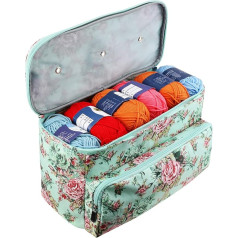 Knitting Storage, Yarn Bags for Knitting, Crochet, Knitting Bags and Knitting Organiser, Crochet Bags for Wool and Hooks, Waterproof, Yarn Storage, Project, Starter Bag, Knitting Bag