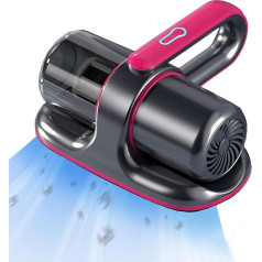 Mite Vacuum Cleaner for Mattresses, 13 KPa Suction Handheld Vacuum Cleaner Mattress Cleaner with UV Light, Handheld Vacuum Cleaner with HEPA Filter, Destroys 99.99% of All Mites for Beds,