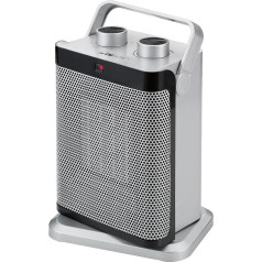 Clatronic® HL 3631 Fan Heater with PTC Ceramic Heating Element | Fan Heater 2000 W & 1500 W | Ceramic Fan Heater with 7 Level Switch | Oscillating & with 7 Level Switch | Fan Heater Energy Saving