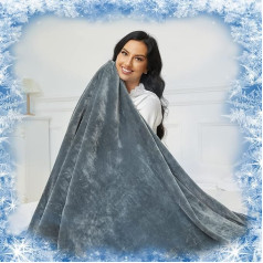 Cooling Blanket 150 x 200 cm, Lightweight Summer Blanket with Japanese Arc-Chill Q-Max > 0.4 Cooling Fibres, Cool and Skin-Friendly, 2-in-1 Double-Sided Cooling Blanket Thin Self-Cooling