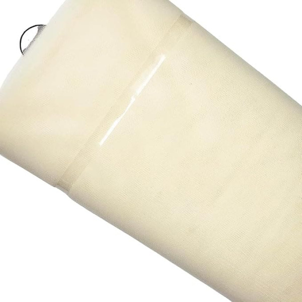 Phantomon Tulle Stud for Wedding Decoration DIY Project Gift Ribbon Tutu Skirt Sewing Craft Chair Sash (Ivory)