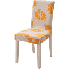 Chair Covers, Universal Stretch Dining Room Chair Covers, Modern Chair Covers, Removable Chair Cover, Soft Washable Dining Room Chairs Slipcovers, Chair Cover, Orange, Pack of 6