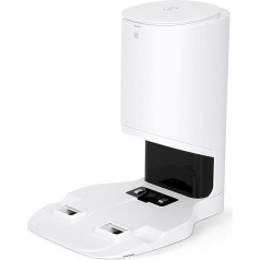 ECOVACS CH1918 Automatic Suction Station - Original Accessory for Robot Vacuum Cleaner T8, T8 AIVI, N8 PRO & T9 Includes Charging Station + 2 Dust Bags, White
