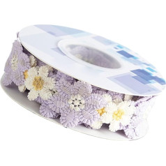 Blumenausstattung, Blumenspitze - Sonnenblumenverkleidung - Blumenstoff Verzierungen Handwerk Stickerei für Kunstprojekte Hochzeitskleider Haar Banddekoration