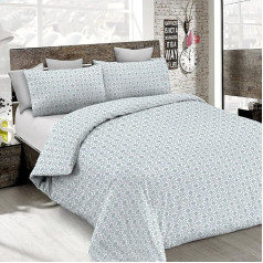 Italian Bed Linen MB Home Italy Printed Colors Duvet Cover Set, Floyd Water, Double