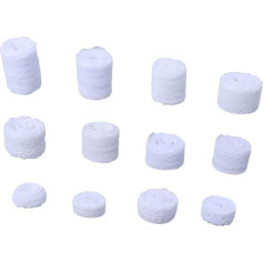 NUOBESTY Scrapbook Cheque Book Mobile Phone Tripod Scrap Book Valentine's Day Cream Aid Lace DIY Decorative Strips Clothing Decorative Stripes Decorating White Pack of 12