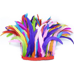 2m 25-35cm Long Trim for Wedding Dress Skirts Party Wear Decoration and Crafts