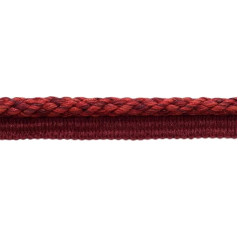 DecoPro 7.3 Metres of Intricate 10mm Chestnut Black Cherry Chinese Red Veranda Collection Decorative Cord with Sewing Lip Style# 0038V Merlot - VNT12 (7.3 m)