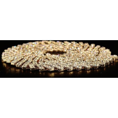 Jerler 91 cm lange Quasten-Strass-Bordüre (Trim-13)