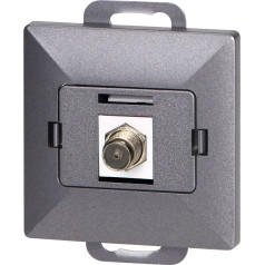 Viena F-ligzda Pearl, TV/F-F1/P1, antracīta krāsā