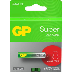 Gp Battery Sārmu baterijas lr03/aaa gp super 8gab. (g-tech)