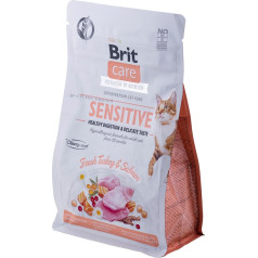 care graudaugu nesatur tītara&laša barība - sausa kaķu barība - 400 g