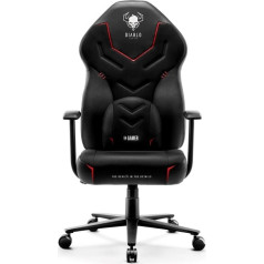 Diablo x-gamer spēļu krēsls melns un melns