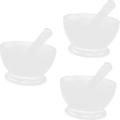 Operitacx 3 Sätze Stampfer und Schale für Pigmentverarbeitung Vielseitiger Manuelle für Künstler für Malerei Hohe Langlebigkeit und Präzise Anwendung für Projekte