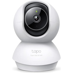 Tapo TP-Link C230, 3K 5MP, AI Support, Motion Tracking, 360°, 12m Night Vision, Two-Way Voice Communication, Cloud/Local Storage, Baby Wine Detection, WiFi Security Camera for