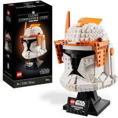 LEGO 75350 Star Wars Clone Commander Cody Helmet Set for Adults, The Clone Wars 2023 Series Memorabilia, Gift for Collection, Decorative Model