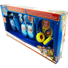 ekids Paw Patrol Adventure & Music Gift Set - Volume Friendly Headphones, Push to Talk Walkie Talkies, Compass, Flashlight and Binoculars