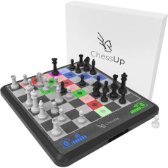 Bryght Labs - ChessUp - Electronic Chess Board - Integrated Chess Machine and Instructor - Includes Chess Set TouchSense Pieces - Luminous Chess Board - With Wireless Game and Accompaniment App