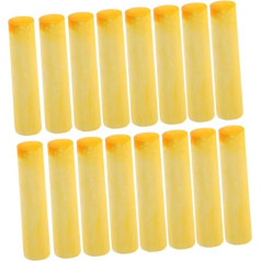 KOMBIUDA Pack of 40 Large Chalk Sidewalk Chalk School Supplies Street Art Chalk Drawing Street Chalk Coarse Chalk Teacher Chalk for Teaching Multifunctional Children's Chalk Plaster Powder Yellow