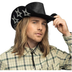 Boland - Cowboyhut, Kopfbedeckung, Accessoire für Western Kostüme, Zubehör für Festival, Karneval oder Mottoparty