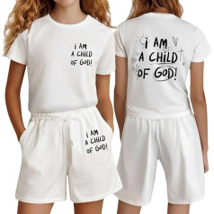 Pyjama mädchen Kurze Schlafanzughose kurzärmliges Oberteil Dinosaurier-Tiere t-Shirt und Hose Set Baumwoll Nachthemd Loungewear stück Baby Kleidung