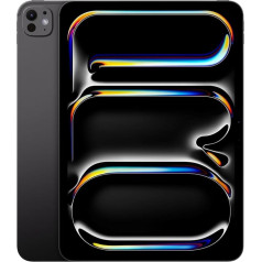 Apple iPad Pro (M4), 28 cm: Ultra Retina XDR Display, 256GB, 12MP Landscape Front Camera/12MP Rear Camera, LiDAR Scanner, Wi-Fi 6E, Face ID, All Day Battery, Standard Glass, Space Black