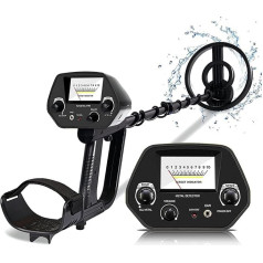 Children's Metal Detector, Professional Metal Detector for Children 12+, Precision Function and DISC Mode, Max. 1 m Depth Detection, Funny Toy for Boys [Without Battery]