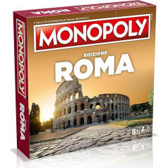 Winning Moves Monopoly Rome City Board Games Adult Board Games Board Games Children Board Games for 2 2 to 6 People from 8 Years