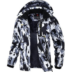 donhobo Damen Jacken Fleecejacke Winterjacke Wasserdicht Atmungsaktiv Verdickt Warm Winddicht Softshelljacke Outdoor Funktionsjacke mit Abnehmbare Kapuzen