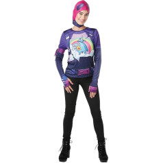 Rubie's Official Fortnite Brite Bomber Costume Kit, Adult Ladies UK Size 8-10, Gaming Skin