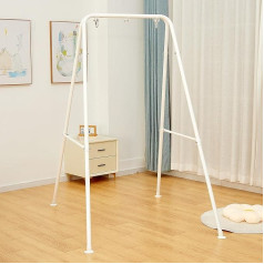SELFLA Foldable Hanging Chair Frame, Portable Frame for Hanging Chair, Robust Hammock Frame for Indoor/Outdoor, Easy to Assemble (Hanging Chair Not Included) - White