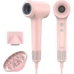 TQQ Supersonic Hair Dryer, 200 Million Negative Ion Hair Dryer, 110,000 rpm, Brushless Motor, Quick Drying Hair Dryer, 57 dB Low Noise Hair Dryer for Home, Travel