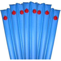 Pool Mate 1-3809-05 Heavy-Duty 16 Gauge 8-Foot Blue Winter Water Bag For Swimming Pool Covers, 5-Pack