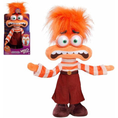 Just Play Disney and Pixar Everything Stands Head 2 - Shaking with Anxiety - Plush Doll, 33 cm Tall with Sound Effects, Children's Toy from 3 Years