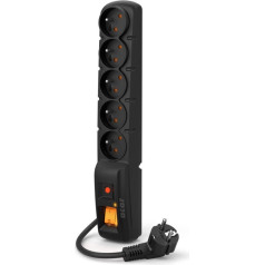 Strāvas sloksne f5 pro (5 m ; melna)