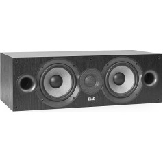 ELAC Debut C6.2 Centre Speaker Box for Music Playback via Stereo System, 5.1 Surround Sound System, Excellent Sound and High-Quality Design, 2-Way Speaker, Black Decoration