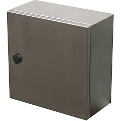 KlingerBorn Stainless Steel Housing for Control Cabinet Control Construction - Sturdy Housing Made of Stainless Steel, IP66, IK10 Impact Resistance, with Mounting Plate and Door Grounding 400 x 400 x