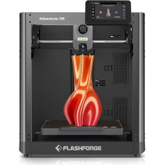 FLASHFORGE Adventurer 5M 3D Printer, Full Auto Calibration Print with 1-Click Max 600 mm/s Speed, Full Metal CoreXY Structure Precise Printing, Easy Maintenance Nozzle, Print Size 220 x 220 x 220 mm
