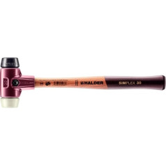 Simplex 3028.030 Soft Face Hammer with Cast Steel Housing and High-Quality Wooden Handle, 3028.030