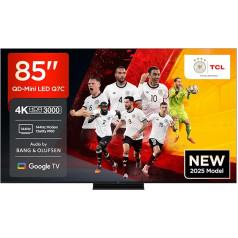 TCL 85Q7C 85 Inch QD Mini LED TV, 4K HDR Premium 3000, Smart Google TV (Dolby Vision IQ & Atmos, HVA Panel, Audio from Bang & Olufsen, 144Hz Motion Clarity Pro, Game Master)