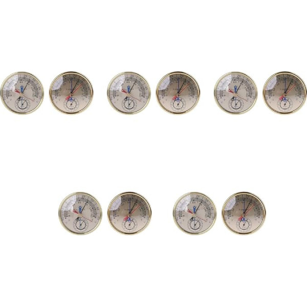 12,7 cm minimales Hygrometer ohne Batterie Wandmontage Wandmontage Indoor Outdoor Analog Temperatur Luftfeuchtigkeitsmesser Sonde