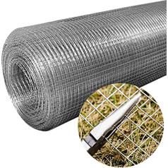 Hardware Cloth 1/2 Inch Welded Wire Mesh Stainless Steel Will Not Rust and Heat Resistant Suitable for Vegetable Garden Nets, Chicken Coops, Animal Enclosures