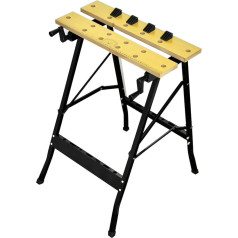 Work and Clamping Table 80 kg Load Capacity Work Table Work Surface Printed Scale & Angle Details Foldable Versatile Adjustable Workbench with Clamping Jaws 62 x 56 x 75 cm