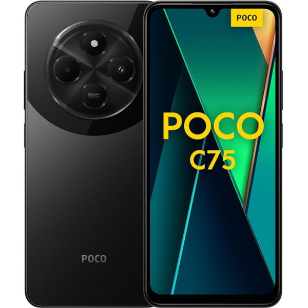 Xiaomi Poco C75 4G Black Smartphone 6+128GB 2.0GHz Immersive 6.9