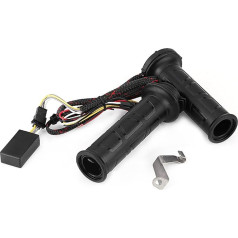 Pair of Motorcycle Handlebars, Qiilu 1 Pair 22 mm (7/8 Inch) Motorcycle ATV Electric Hot Warm Hand Grips Handlebar
