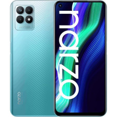 realme Narzo 50-4+128GB Smartphone, Powerful 5000mAh Battery, Helio G96 Gaming Processor, Ultra Fluid 120Hz Display, 50MP AI Triple Camera, 3-Way Card Slot, Speed Blue, One Size