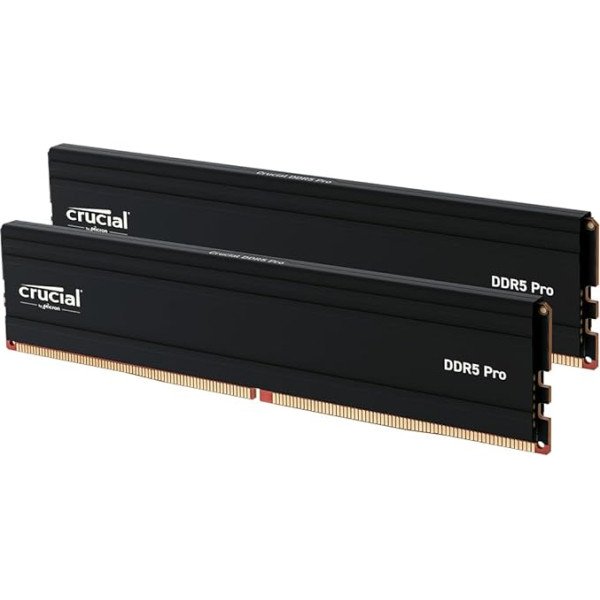 Crucial Pro DDR5 RAM 128GB Kit (2x64GB) 5600MHz, Intel XMP 3.0 / AMD Expo, PC Computer Memory Module 128GB DDR5 - CP2K64G56C46U5