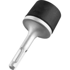 MAKTSAM Angetriebener Gummihammer, 36,8 x 95 mm Motorantrieb, Gummihammer, Schwarzgrauer Gummi-Vibrationshammer für Heizkörper, Sanitär, Fliesenverlegung