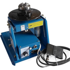 BY-10 Mini Welding Positioner Rotary Table 3 Jaw Lathe Chuck K01-63 Tube Semi Automatic High Efficiency
