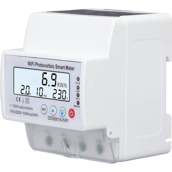 Photovoltaic Smart Meter 110V 220V Energy Monitor for Solar Bidirectional Breaker Timer